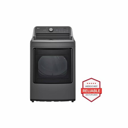 ALMO 7.3 cu. ft. Ultra Large Capacity Electric Dryer with Sensor Dry and LED Display in Middle Black DLE7150M